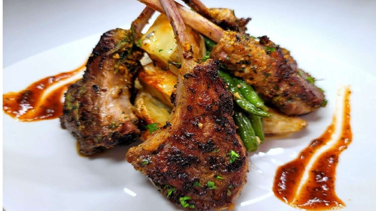 Garlic & Herbs Lamb chops Dinner| recipe