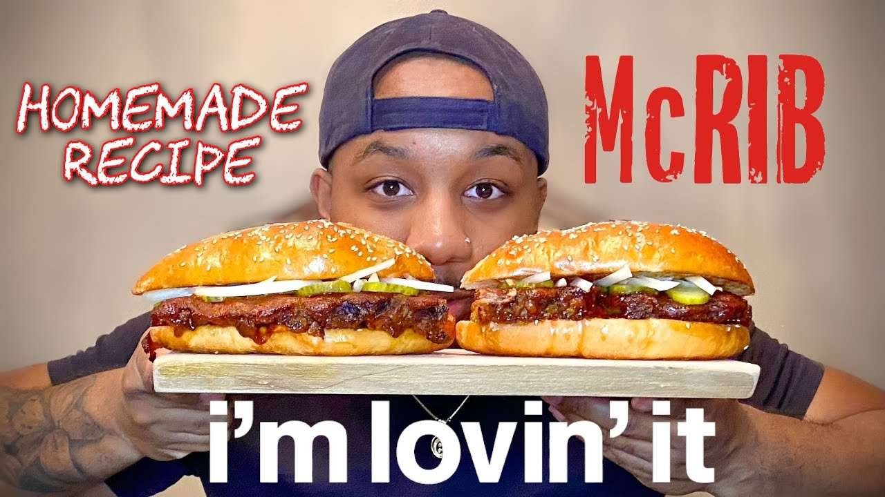 MAKING THE McRIB FROM SCRATCH BUT WAY BETTER | McRIB RECIPE + MUKBANG