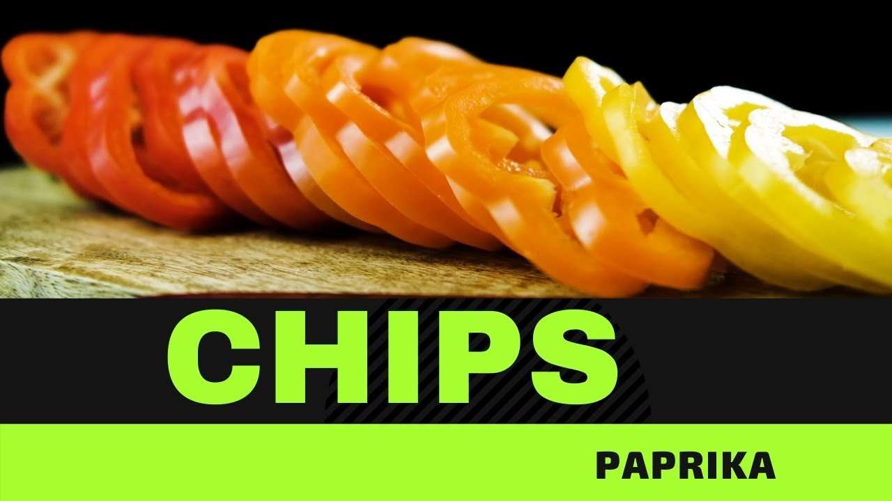 Paprika CHIPS. Not a gram of oil. To the series. [SNACK].