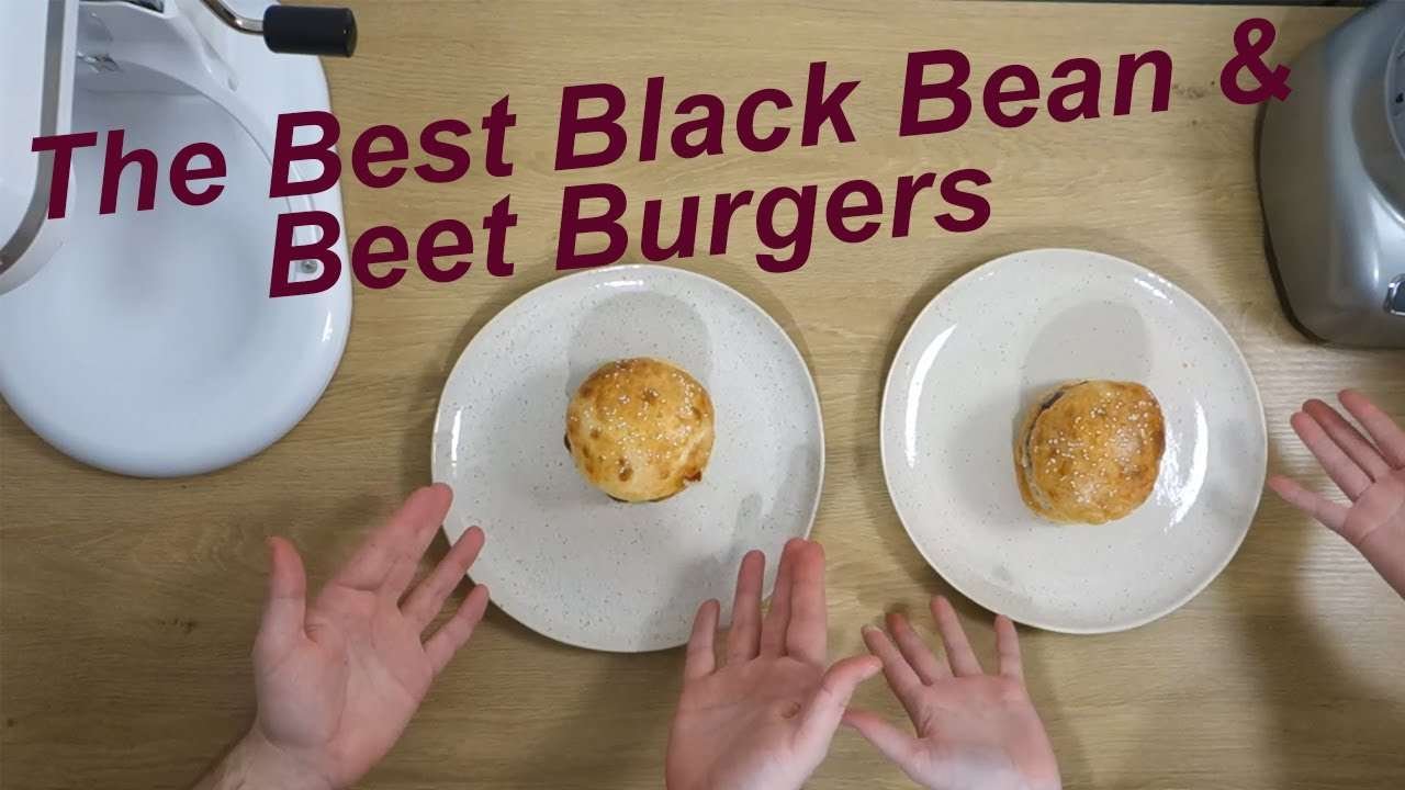 The BEST Black Bean & Beet Burgers | Vegan & Vegetarian Recipe | Easy Plant-Based Burgers