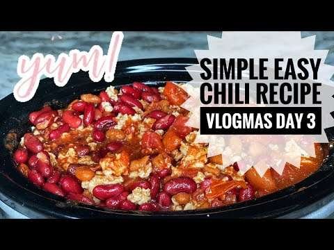 Simple and Easy Chili Recipe | 12 Days of Vlogmas | Day 3