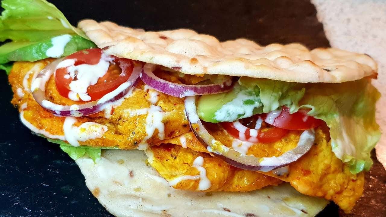 Healthy chicken flatbread|UK Asian cooking with Noreen|Chicken recipes