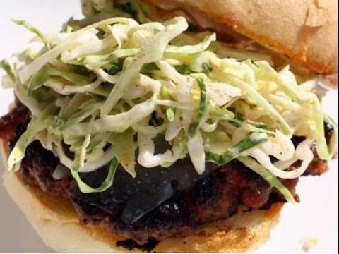 Recipe of Chorizo Burgers with Manchego and Paprika Slaw