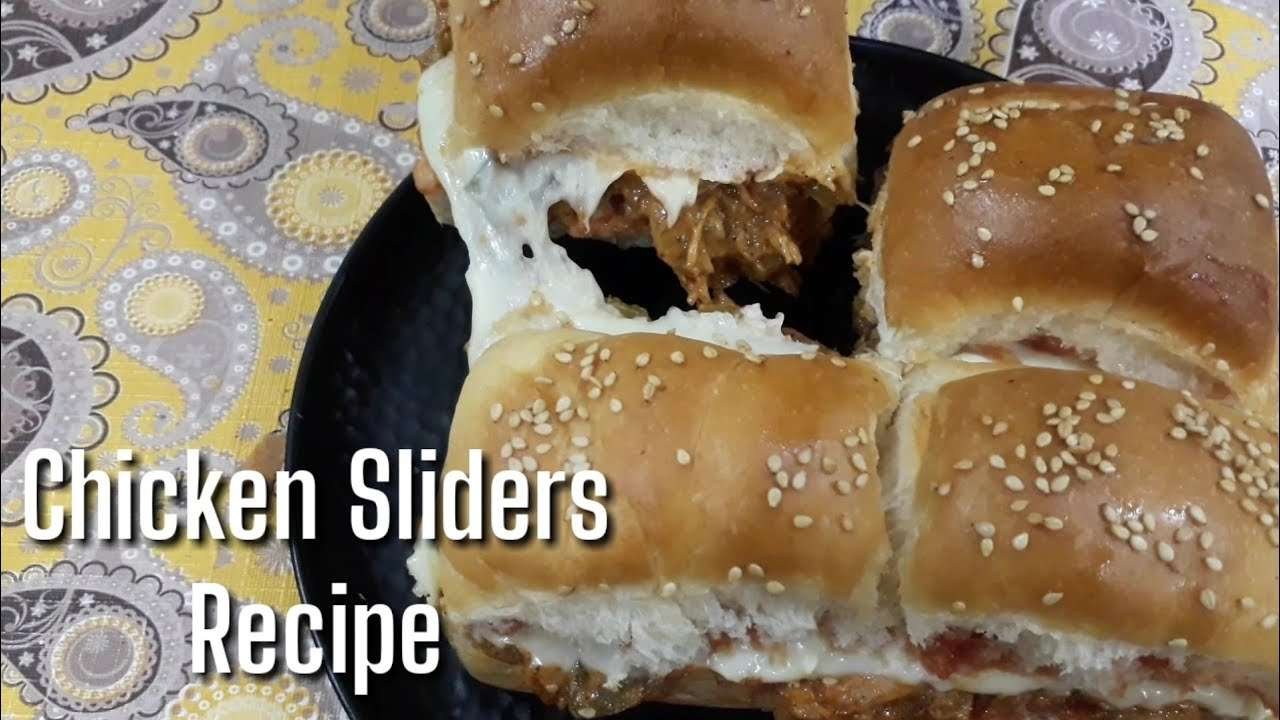Chicken Sliders Recipe || Cheesy Chicken Sliders Recipe || Slider recipe by Sabrina's Kitchen…