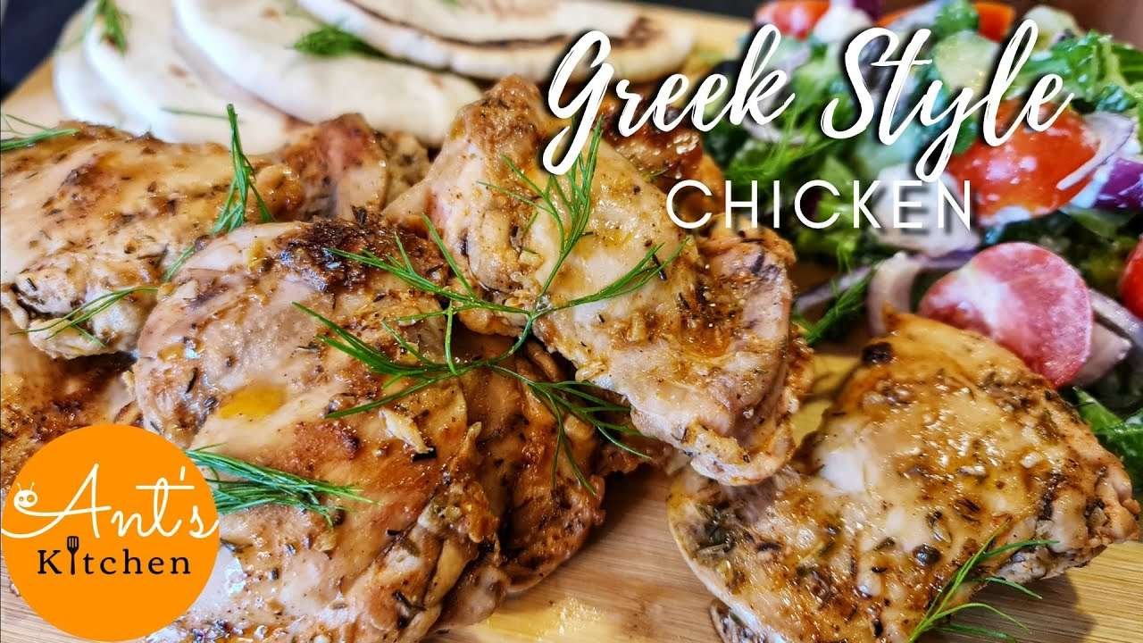 GREEK STYLE CHICKEN RECIPE  – How to Make the Best Lemon, Garlic, & Herb Chicken!