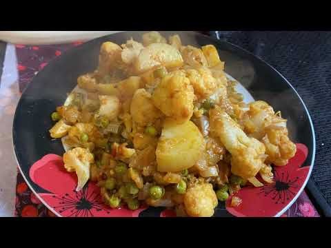Cauliflower, Potatoes & Garden Peas Curry | Asian Flavours | Quick Easy Homemade Food Cooking Recipe