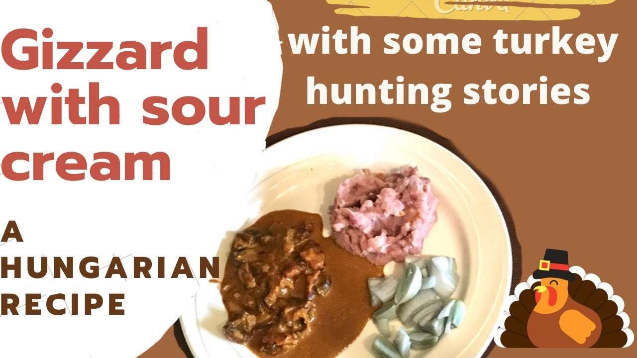 How to cook gizzard with sour cream [with turkey hunting stories]