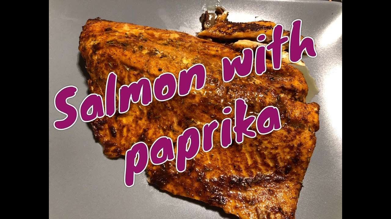 Salmon with paprika |easy homemade