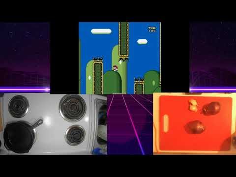 Chicken Paprikash while Big Red Plays kaizo Mario