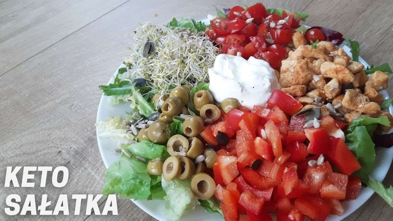 KETO sałatka z kurczakiem | KETO salad with chicken