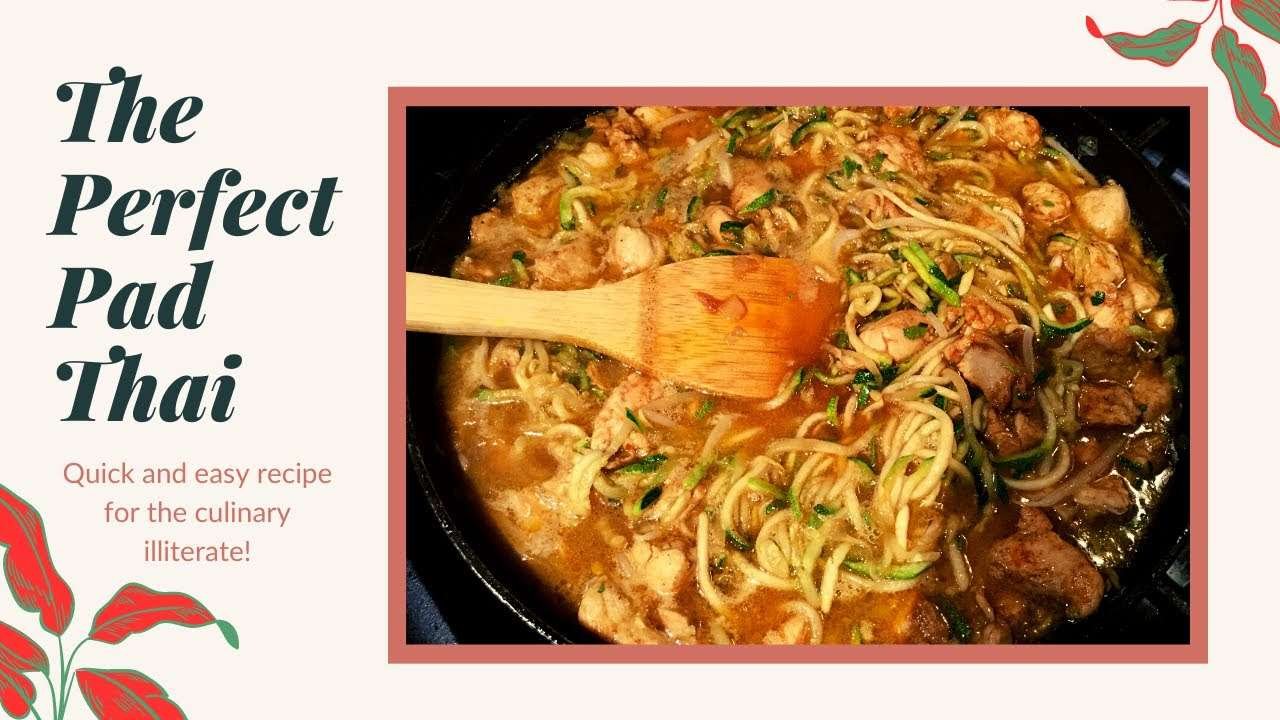 The Perfect Pad Thai | Fresh Zucchini Noodle | Quick & Easy Recipe |  *Vegetarian & Vegan Friendly*