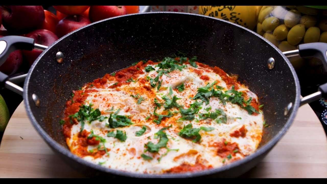 SHAKSHUKA RECIPE WITHOUT OVEN || Easy Shakshuka Recipe || Breakfast Eggs in Tomato Sauce || #DIFK