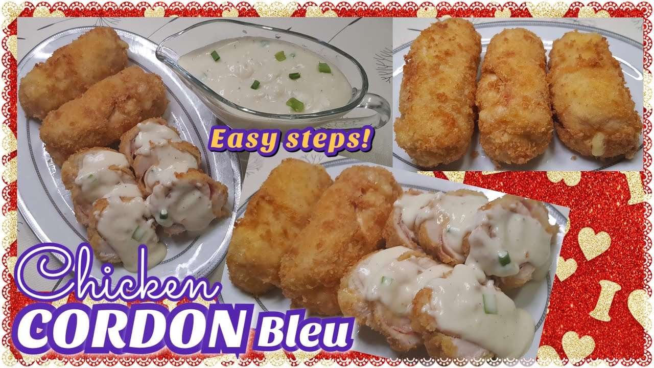 CORDON BLEU with white sauce | Super EASY Recipe for Christmas | Chicken, ham and cheese