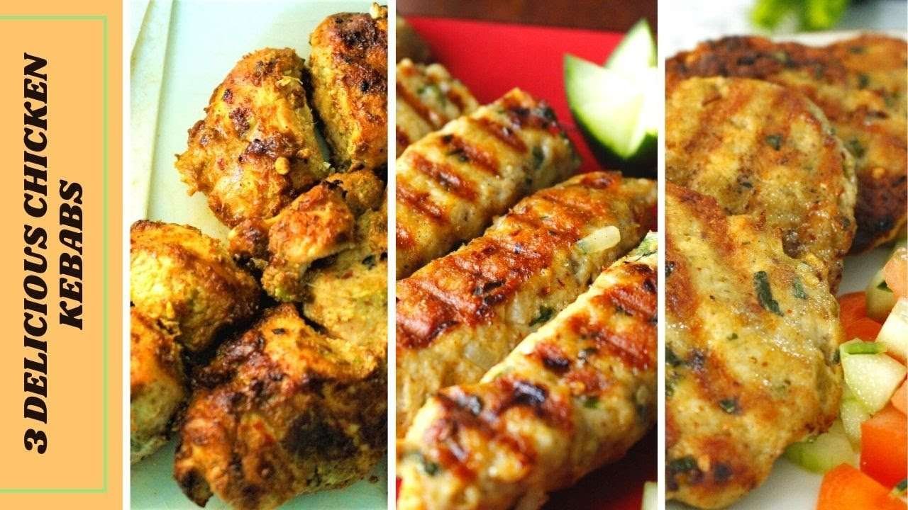 Top 3 Delicious Kebabs You Can Make At Home  | 3 Easy Mouthwatering Kabab Recipes