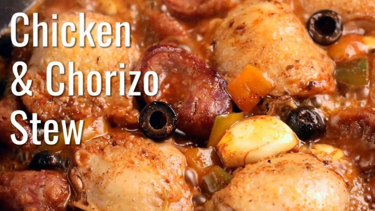 Chicken Thigh Recipes With Chorizo Sausage In A Paprika Stew | Keto Approved