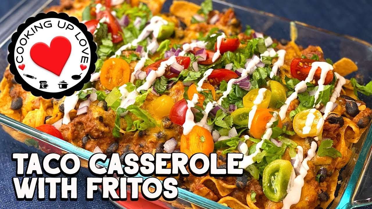 Walking Taco Casserole Recipe  | Taco Casserole | Cooking Up Love