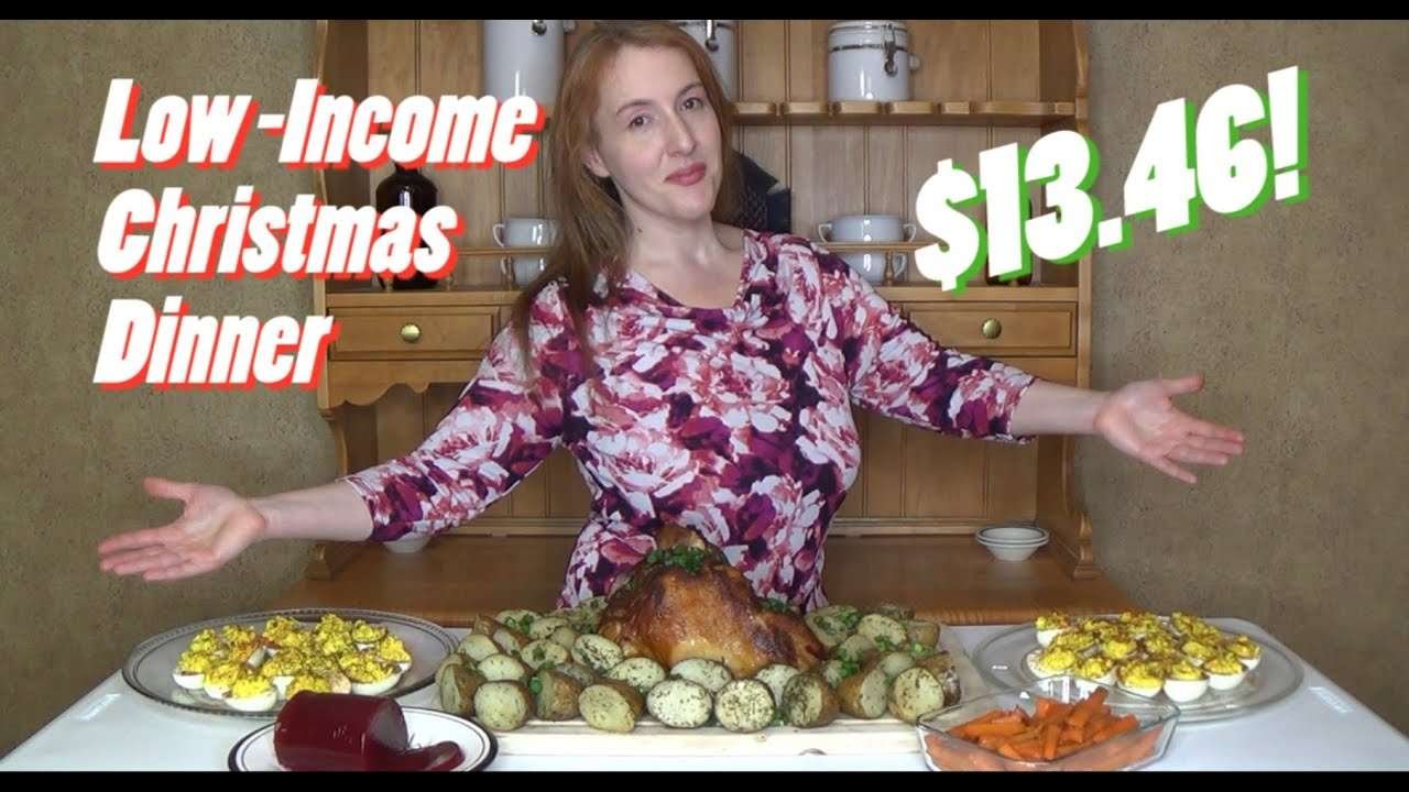 Low Income Christmas Dinner | Only $13.46 | Serves 4 People