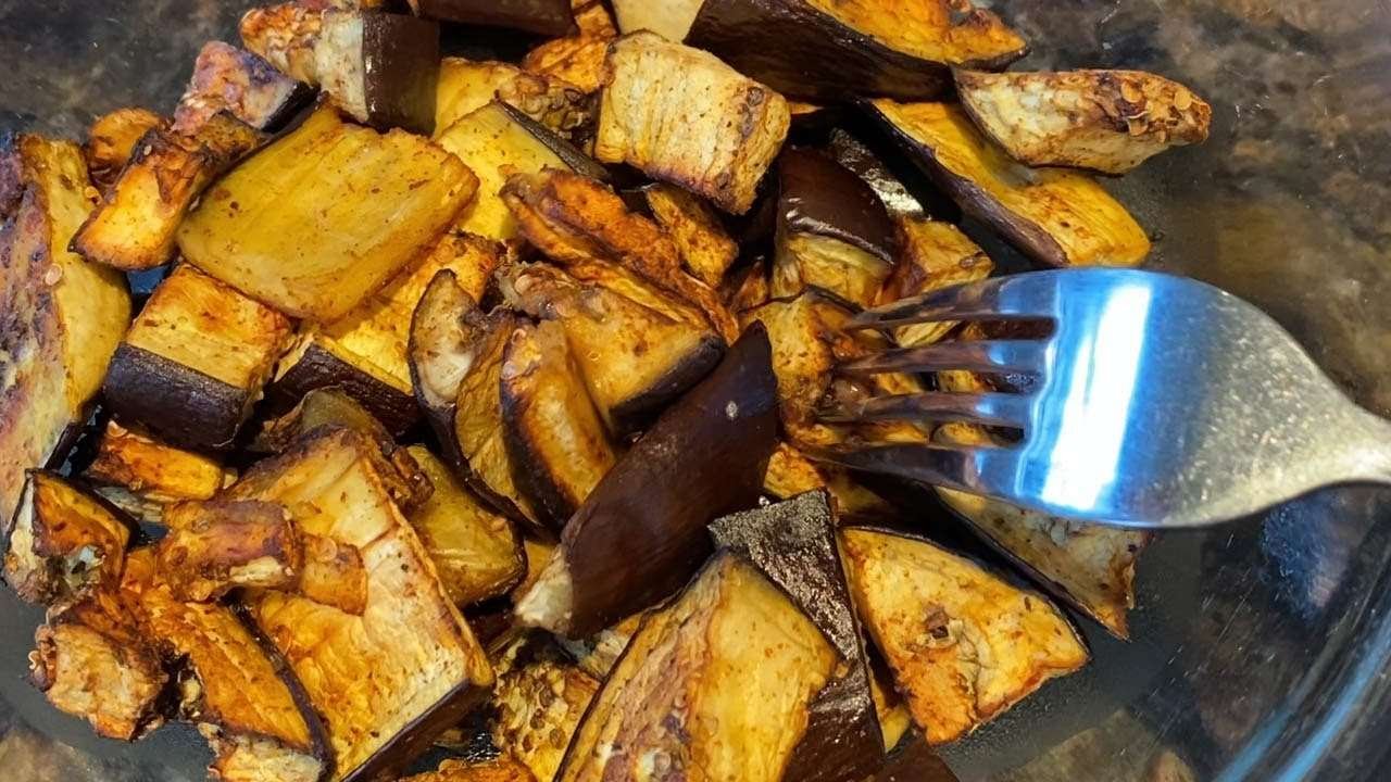 Oven Roasted Eggplant Cubes Recipe – So Easy To Make, Healthy & Yummy!