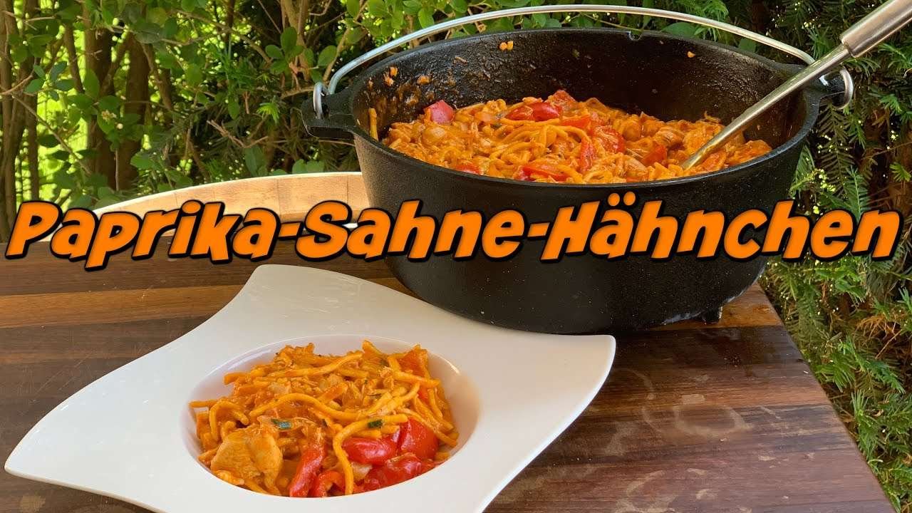Paprika-Sahne Hähnchen aus dem Dutch Oven – All in One Pot Gericht