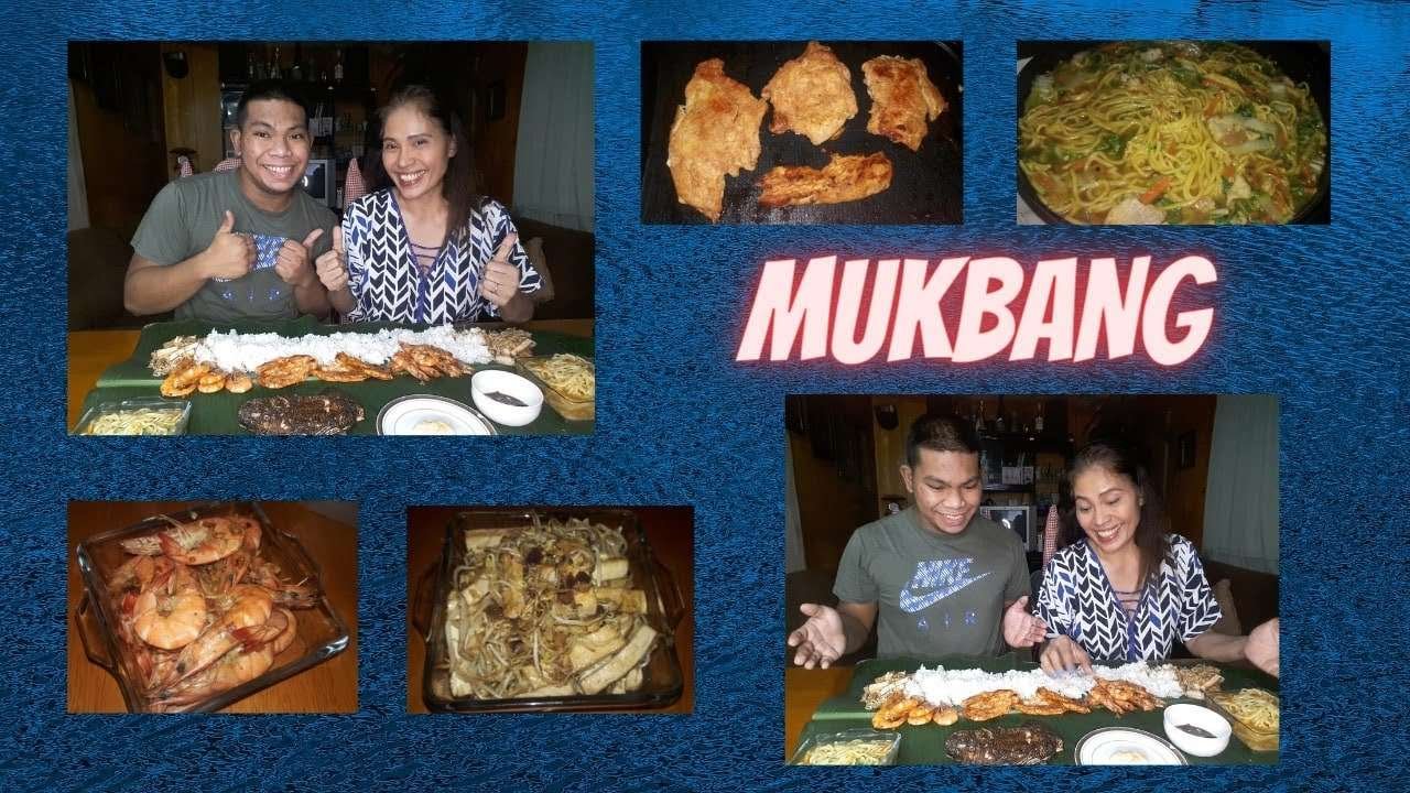 MUKBANG | Tofu w/ Bean Sprouts , Buttered Shrimp , Paprika Chicken and Vegetable Noodles