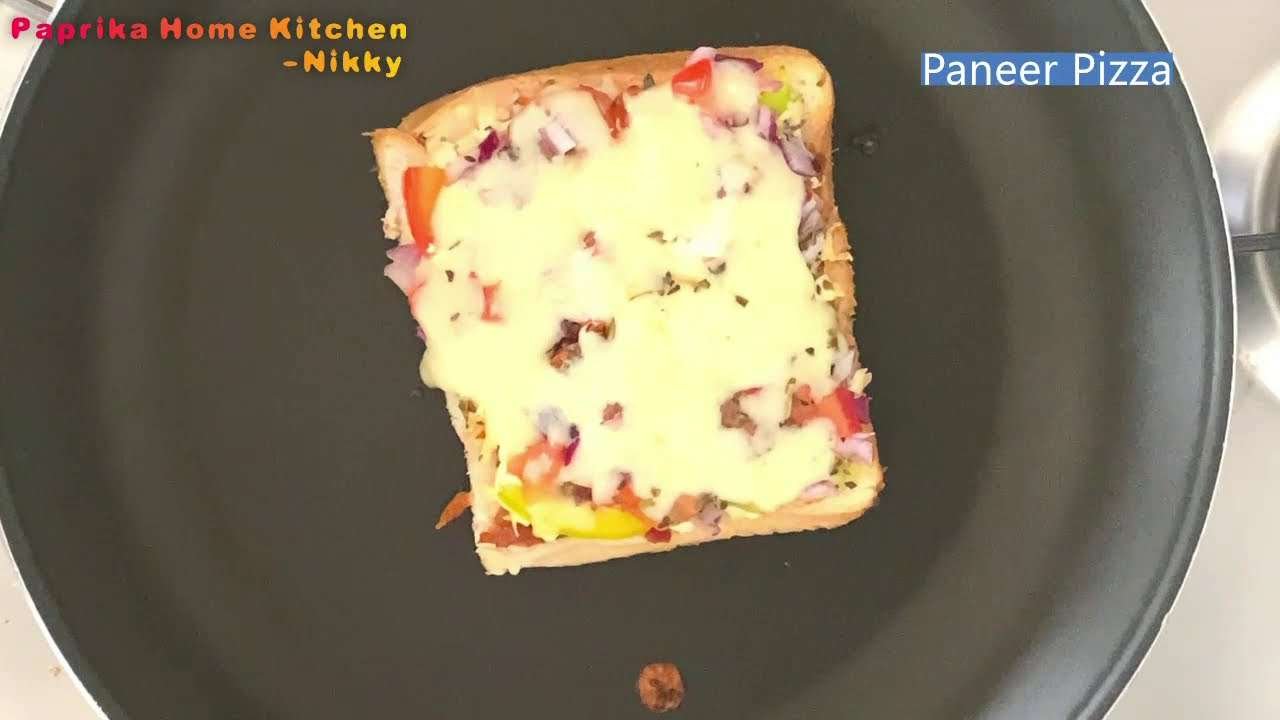 Paneer Pizza /  Cottage Cheese Pizza / Pizza with Paneer / Quick Pizza Recipe No Oven No Yeast