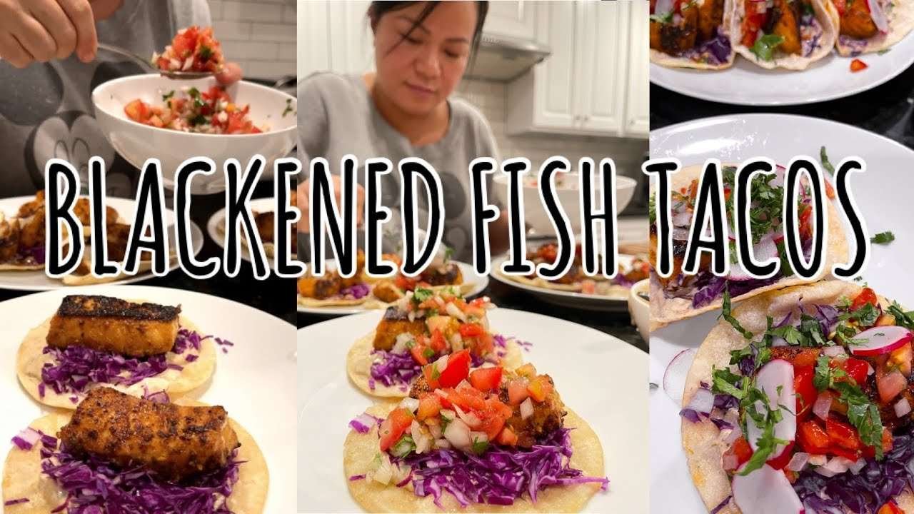 What To Cook? QUICK & TASTY Blackened Fish TACOS At Home w/ PICO DE GALLO | RESTAURANT STYLE #shorts