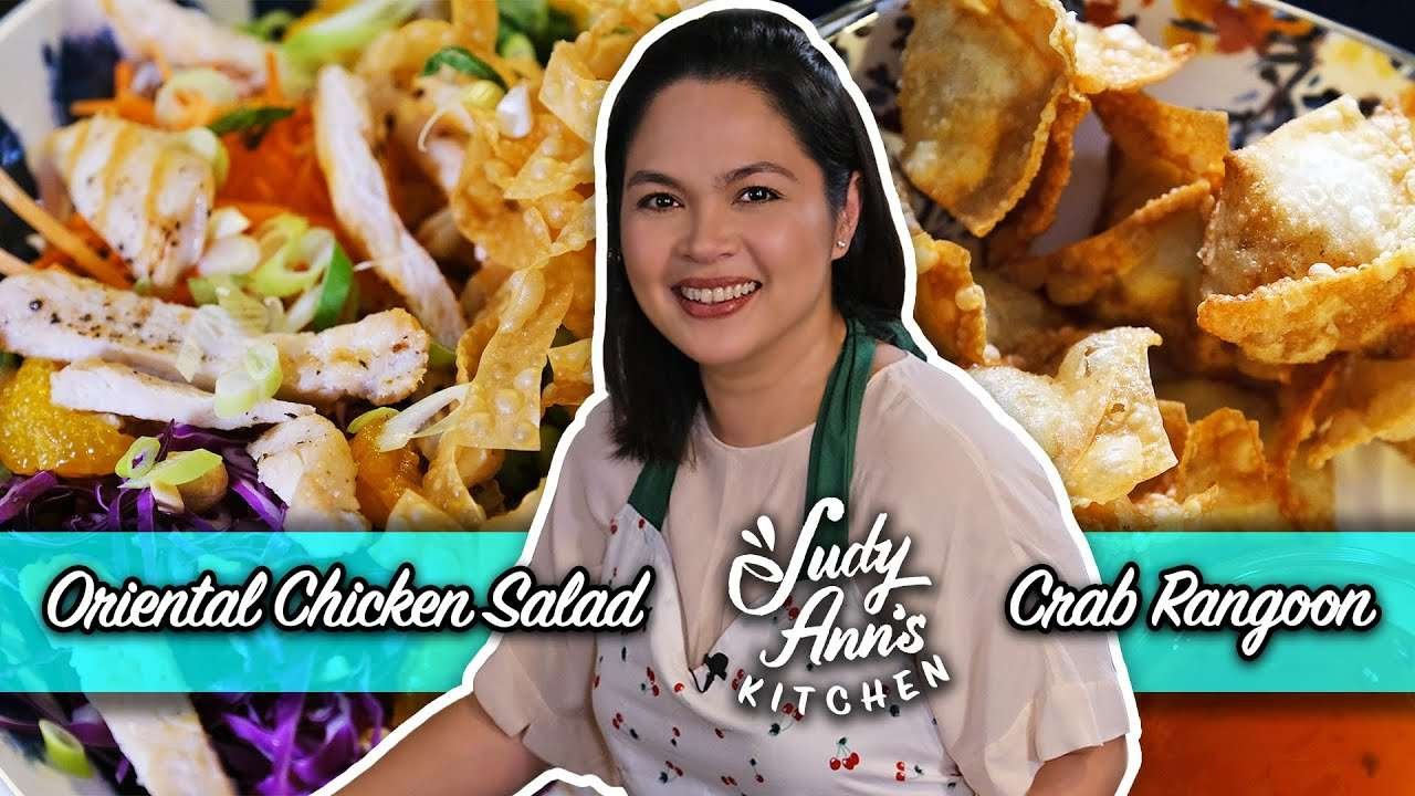 Oriental Chicken Salad and Crab Rangoon | Judy Ann's Kitchen