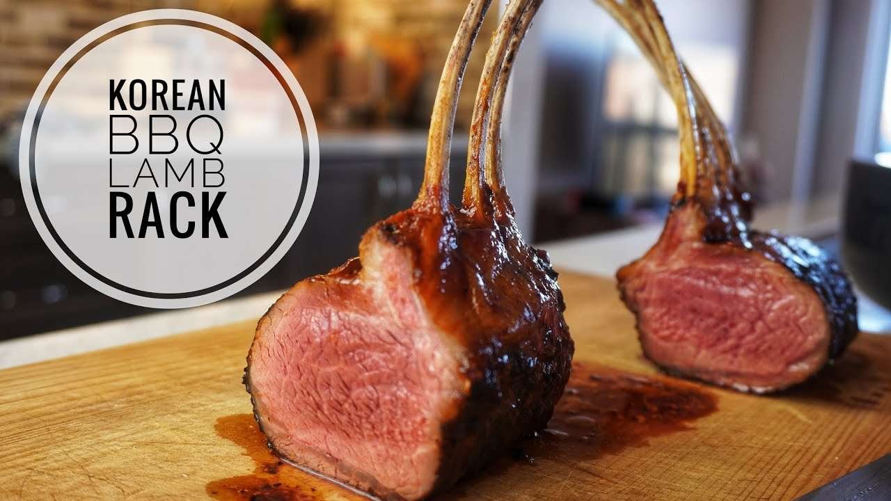 Perfect Lamb Rack Recipe- Reverse Sear Lamb Rack with Gochujang Glaze