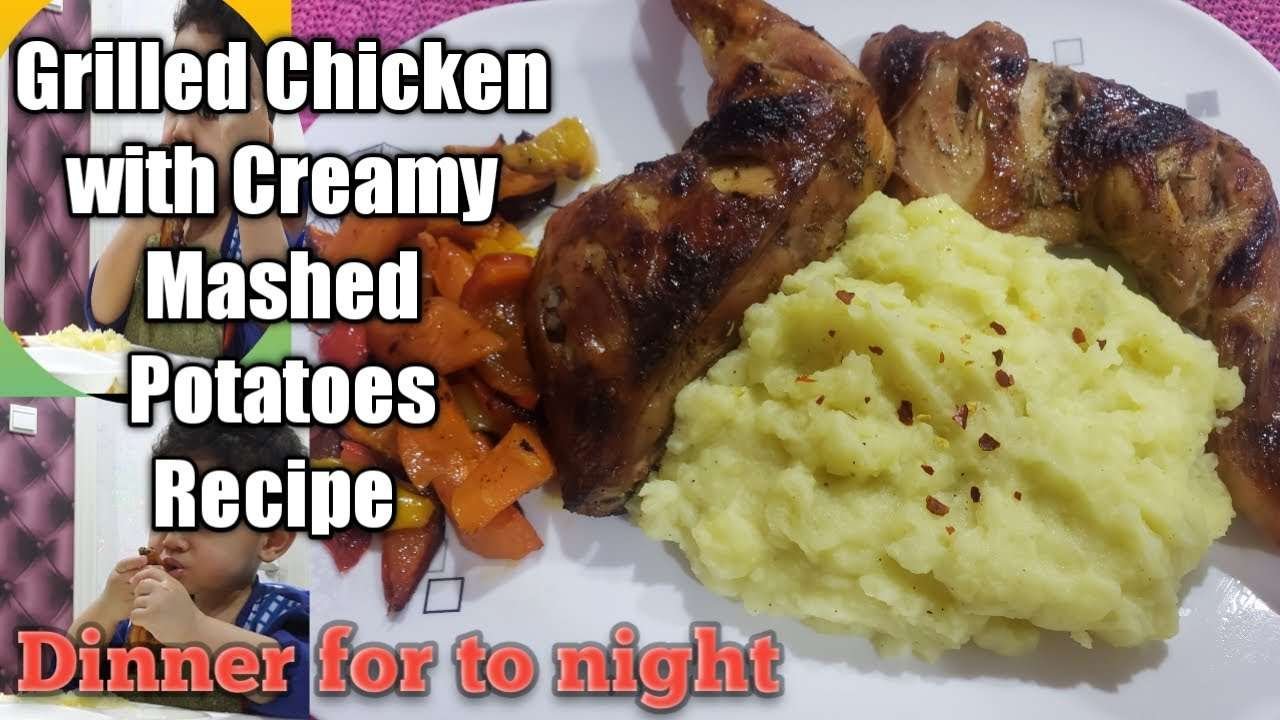 Grilled Chicken with Creamy Mashed Potatoes Recipe