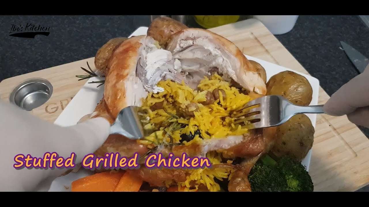 Stuffed Grilled Chicken – The Best and  easiest  Grilled chicken recipe – made  at home