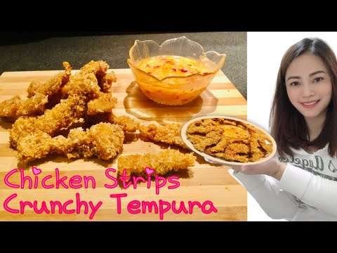 CHICKEN STRIPS CRUNCHY TEMPURA  MY OWN RECIPE SUPER YUMMY AND EASY TO COOK