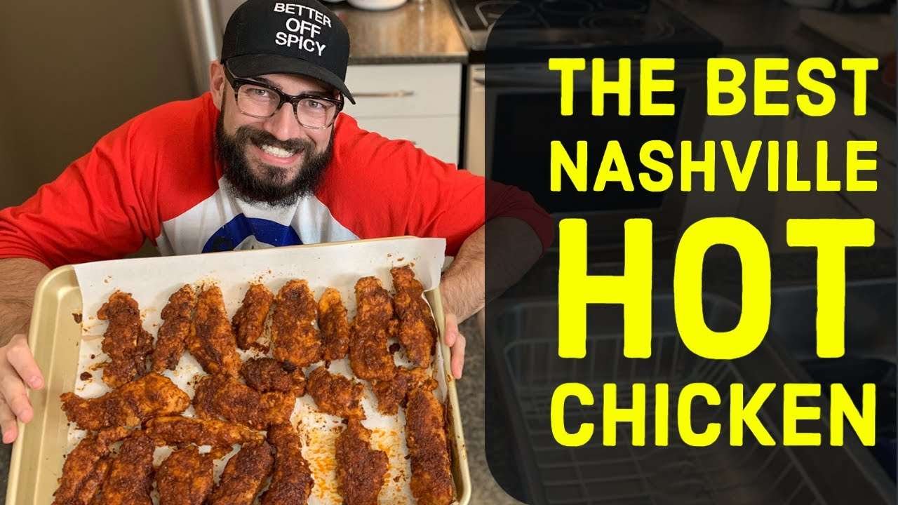 THE BEST NASHVILLE HOT CHICKEN!!! How to make a delicious, lower fat version using an air fryer!