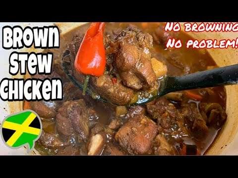HOW TO MAKE JAMAICAN BROWN STEW CHICKEN | EASY BROWN STEW CHICKEN RECIPE | 7 DAYS OF COOKMAS