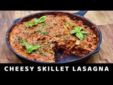 CHEESY SKILLET LASAGNA | Frey and Maria (NO OVEN)