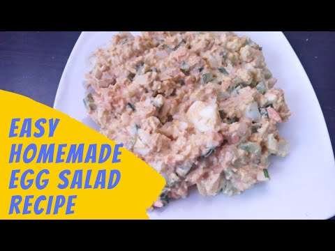 Easy egg salad recipe. How to make homemade egg 🥚 salad.