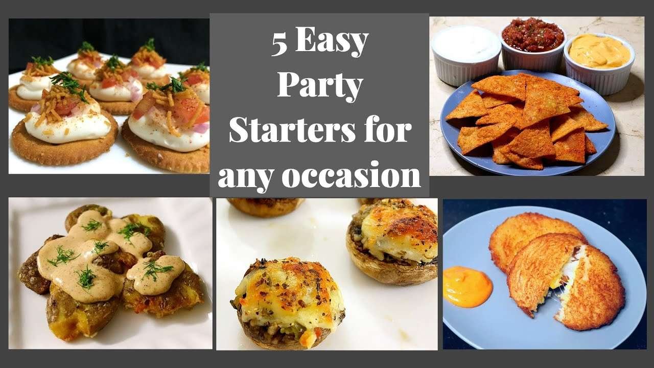 5 Easy Appetizer Recipes for New Year 2021 | Party Snacks |  Party Starter Ideas