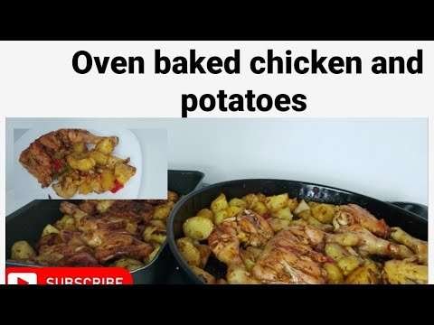 Oven baked chicken and potatoes Recipe