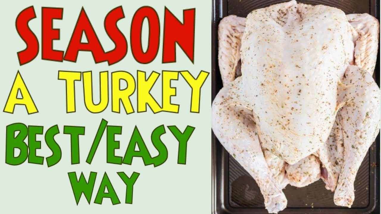 How to Season  A Turkey/Whole Chicken | Christmas Turkey Dinner | Easy Juicy Turkey Seasoning Recipe