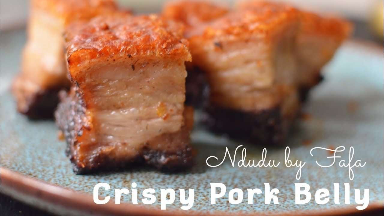 Easy Crispy Pork belly recipe ✔️ includes the perfect spices for Pork ✔️ Ndudu by Fafa