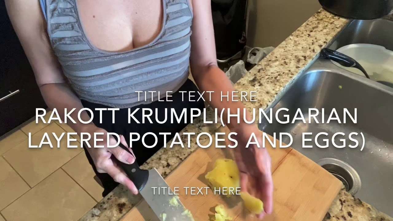 Hungarian potatoes and eggs dish. Leah’ kitchen.