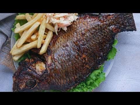 WHOLE GRILLED TILAPIA FISH | SPICY GRILLED FISH | THE KITCHEN MUSE #grilledfish #grilledtilapia