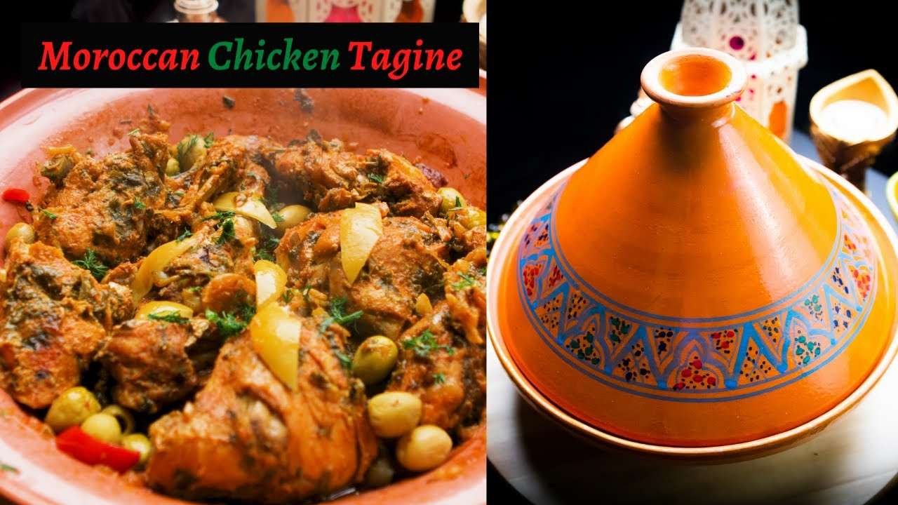 MOROCCAN CHICKEN TAGINE WITH PRESERVED LEMONS AND OLIVES || Tagine Chicken Recipe with Apricot #DIFK