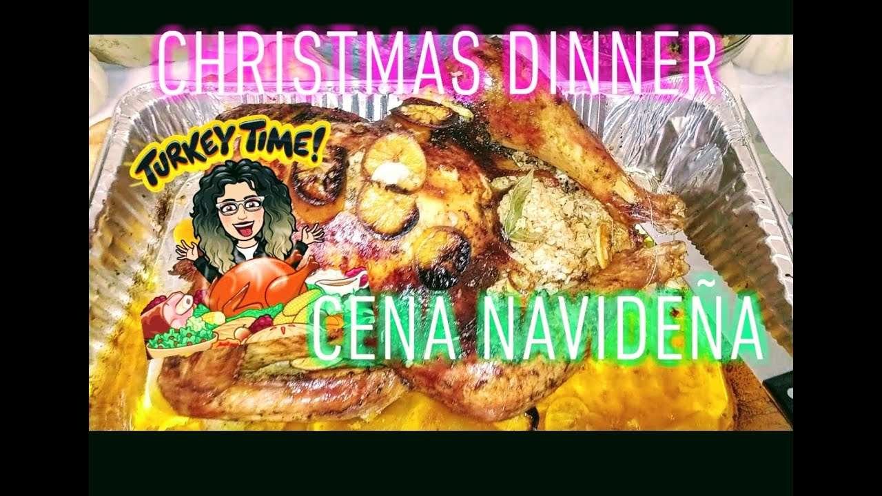 TURKEY DINNER FOR CHRISTMAS EASY MARINATE RECIPE/CENA CON PAVO PARA LA NAVIDAD RECETA FACIL MARINADO