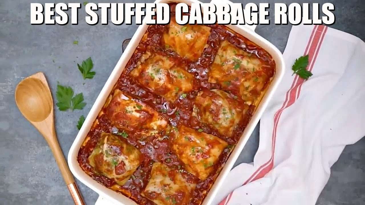 How to make the BEST Stuffed Cabbage Rolls Tiktok Recipe Below⬇️