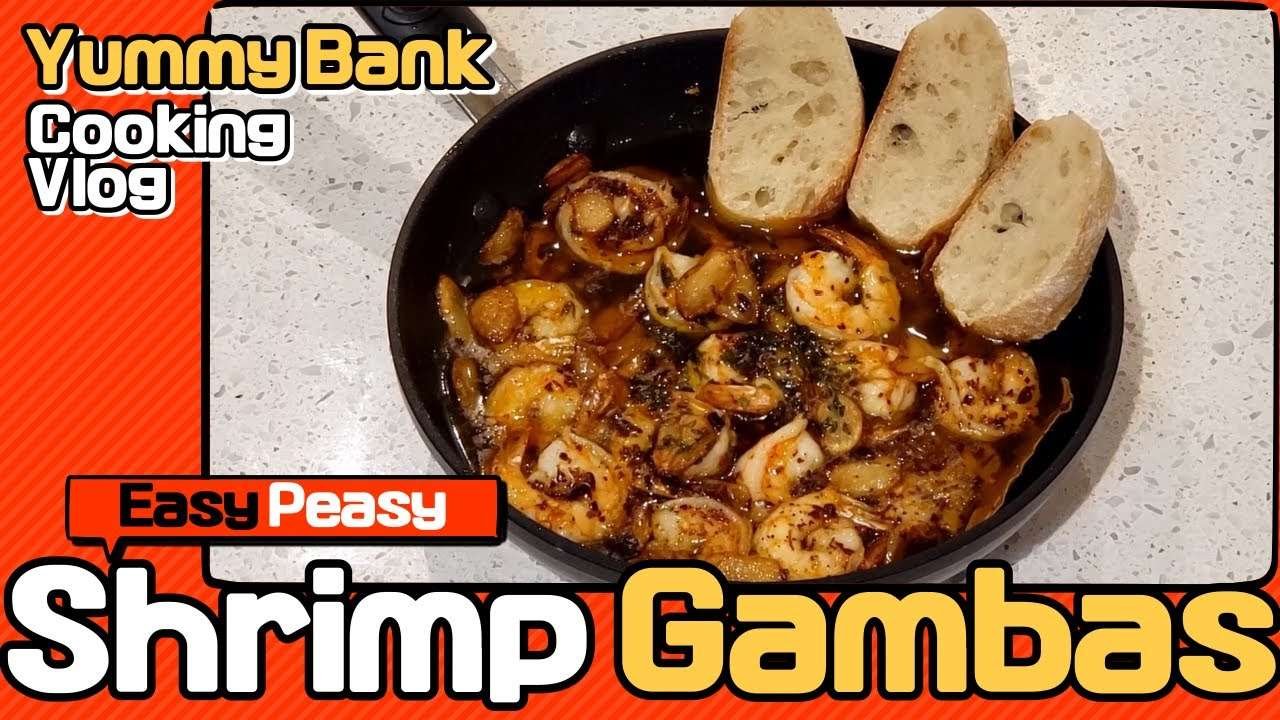 Shrimp Gambas / Easy recipe / Gambas al ajillo / Spanish food