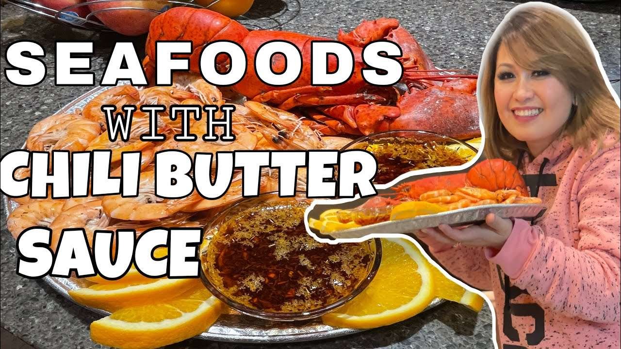 LOBSTER AND SHRIMP WITH CHILI BUTTER SAUCE/HOW TO COOK SEAFOOD BOIL FILIPINO STYLE/SEAFOOD RECIPE
