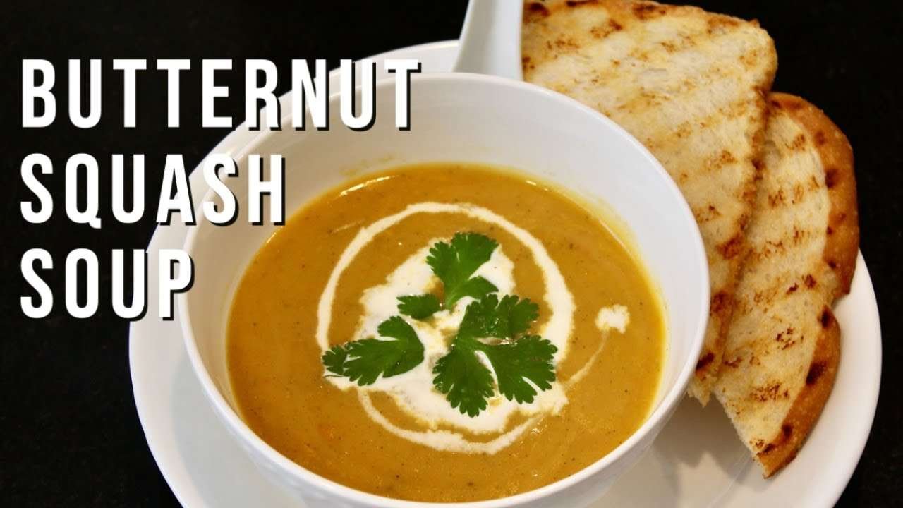 Creamy Butternut Squash Soup I Easy Soup Recipe