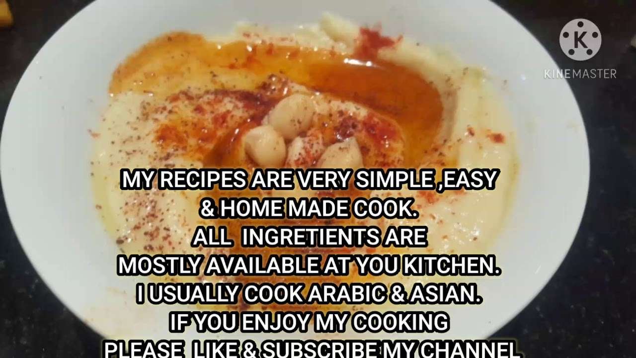 Easy hummus recipe  #Hummus #middleeasterncuisine #chickpeasesauce #Arabicfood #homemadehummus