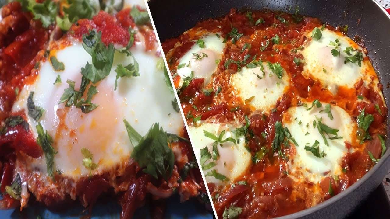 Easy Shakshuka Eggs Recipe | Eggs in Tomato Sauce  | Best Breakfast Recipe