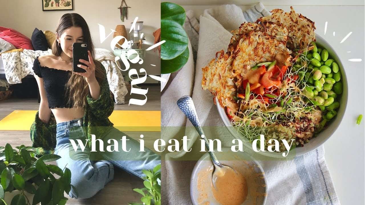 what I eat in a day vegan ( vegan ) + vlog .. ( i cut my own hair? ) + (  diet talk )